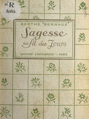 cover image of Sagesse au fil des jours